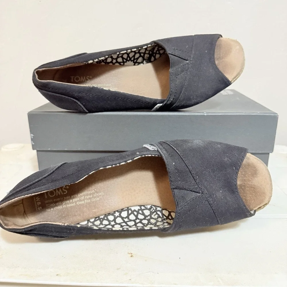 Toms Michelle Espadrille‎ Wedge Heel, Size 8.5